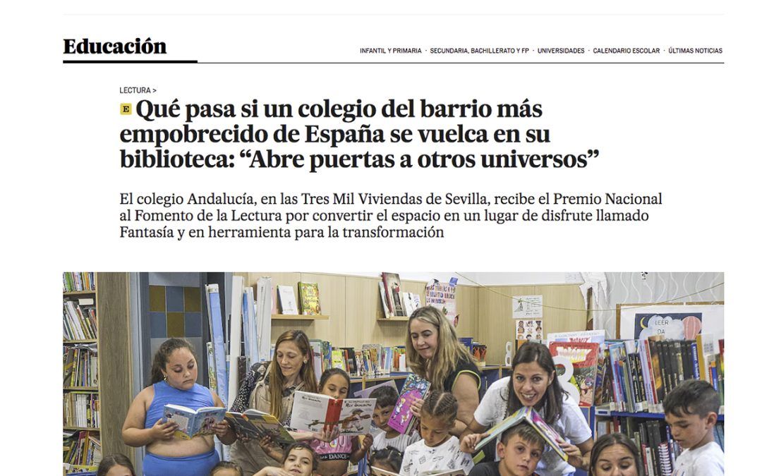 Premio Nacional al Fomento de la Lectura para el Colegio Andalucía de Sevilla