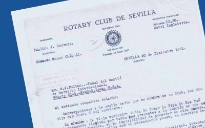 Carta al Rotary Club de Keokuk de Iowa (USA), 1931
